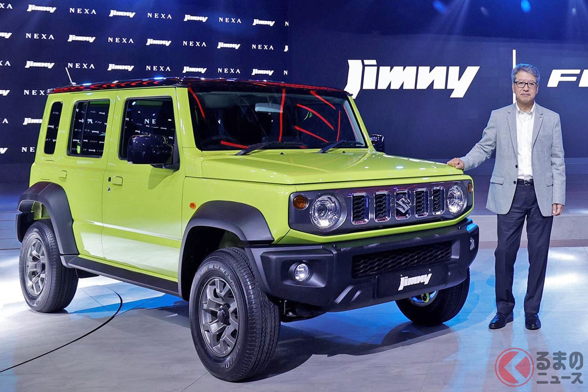 2023年1月にインドで「ジムニー5ドア」が世界初公開された