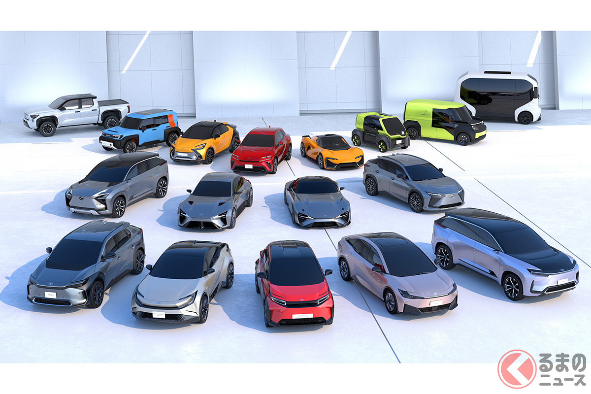 2021年12月にトヨタが発表した「バッテリーEV戦略に関する説明会」において一挙に公開された、トヨタ及びレクサスブランドで販売を予定する新型BEV（電気自動車）のコンセプトモデル