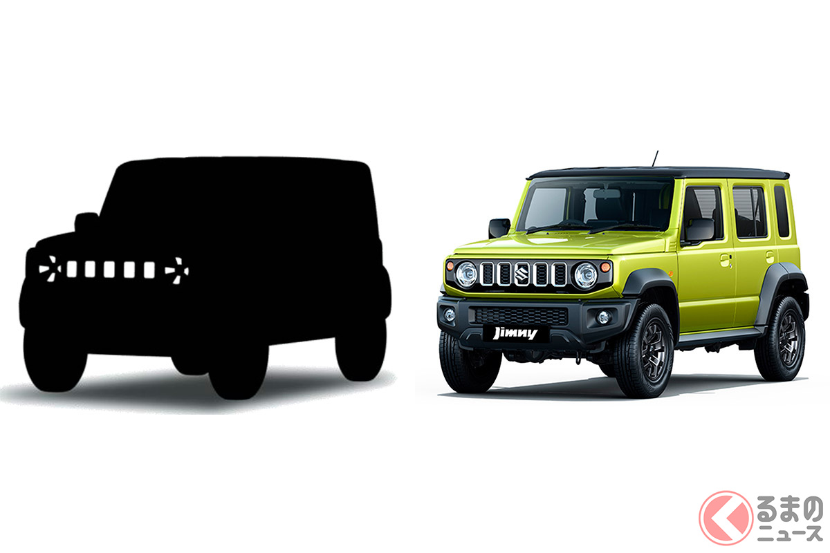 欧州に投入予定の「BEVシルエット(左)」と「ジムニー(5ドア)」(右)の比較