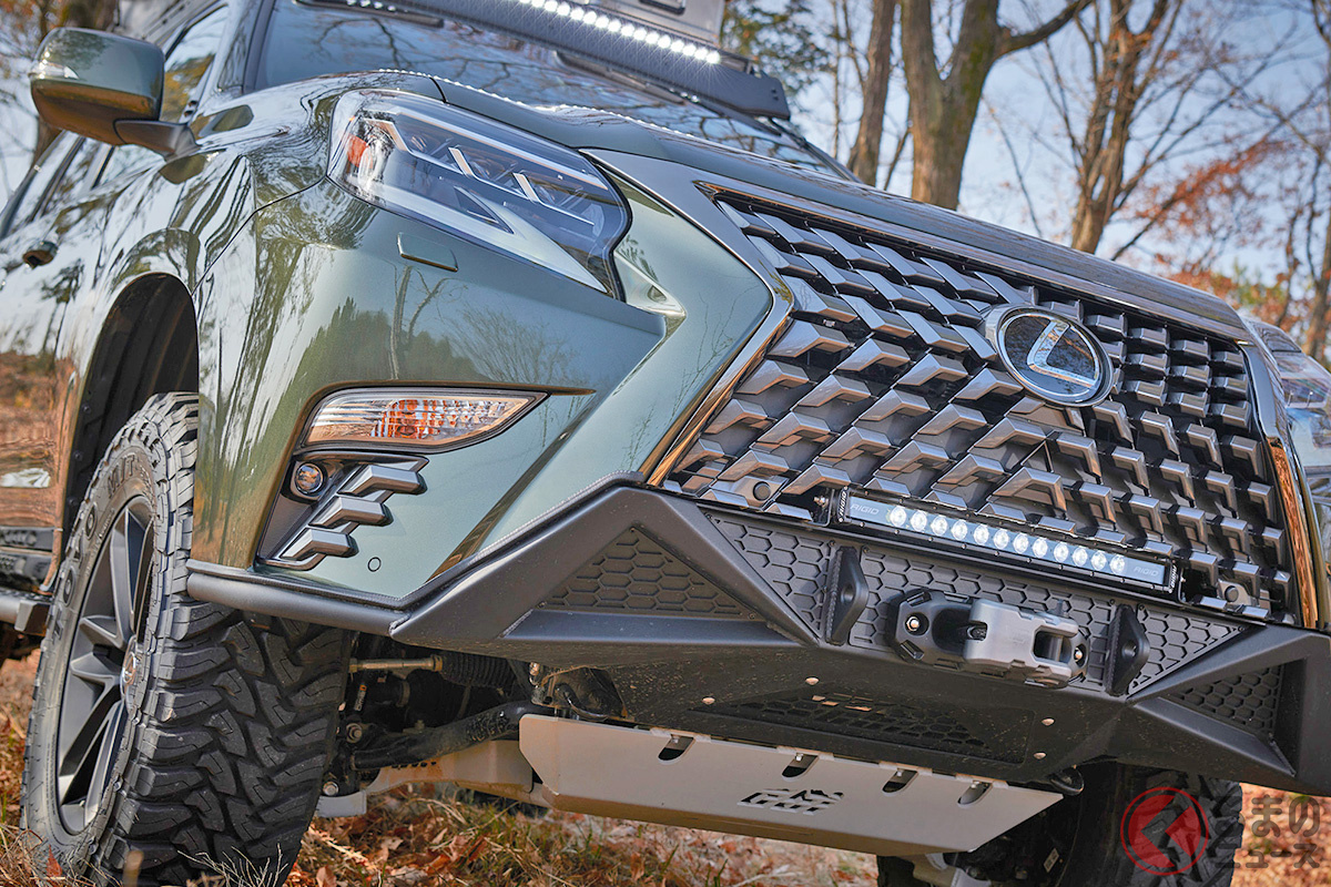 高級車「レクサス」がこんなにも「イカツい」なんて! 日本未導入の本格SUV「LEXUS GX460」をベースにした「GX OUTDOOR CONCEPT(GX アウトドアコンセプト)」