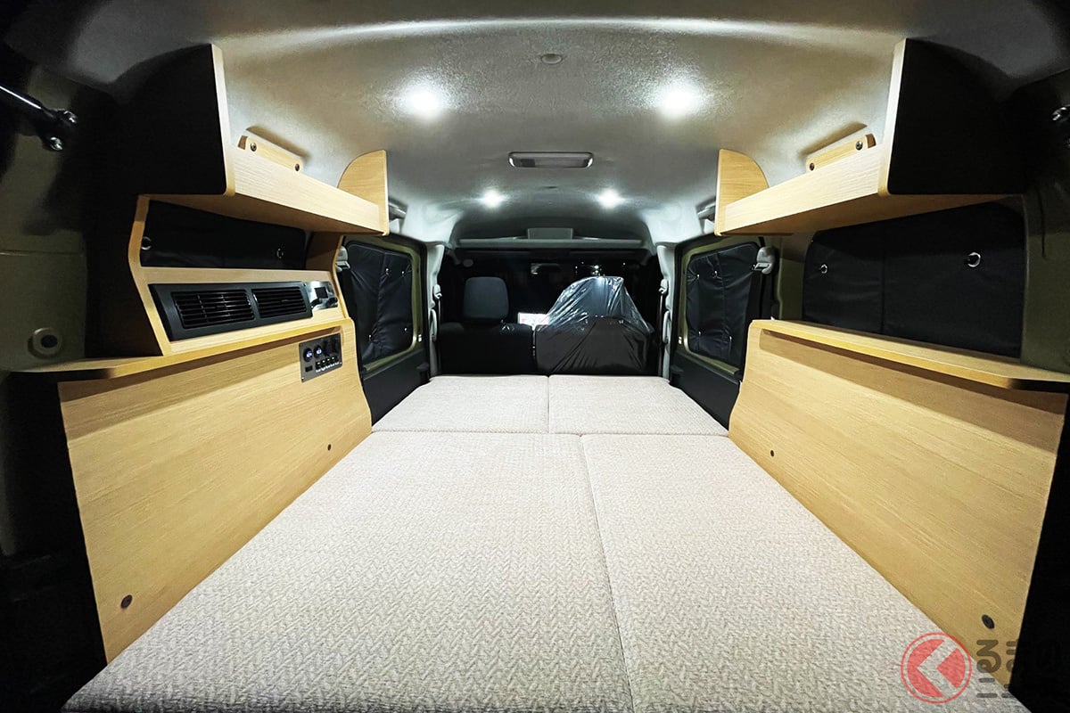 これは極上空間! クーラーが標準装備となるダイハツ「アトレー」ベースの軽キャンパー