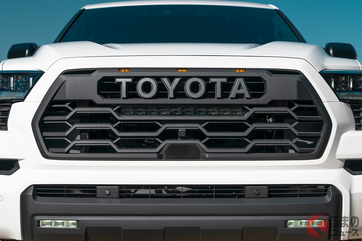 全長5m超のトヨタ新型suv セコイア 世界初公開 ゴツ顔強調デザイン ミニかわトヨタsuv アイゴx は発売開始 欧米トヨタがスゴい くるまのニュース 全長5m超のトヨタ新型suv セコイア 世界初公開 ゴツ顔強調デザイン ミニかわトヨタsuv アイゴx は発売開始 欧米トヨタがスゴい くるまのニュース