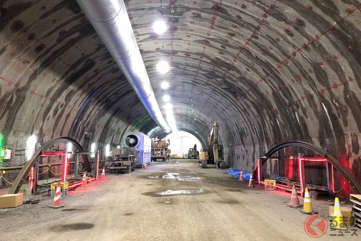 串本町有田の有田上第一トンネル（仮称）。2022年11月時点（画像：国土交通省近畿地方整備局紀南河川国道事務所）