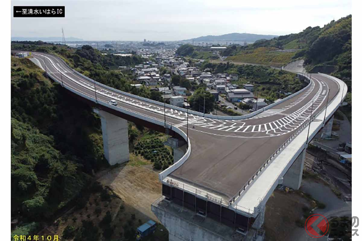 伊佐布高架橋(仮称)の上部工架設(画像:静岡市)