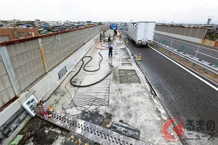 集中工事で実施する床版補修工事のイメージ(画像:NEXCO中日本)