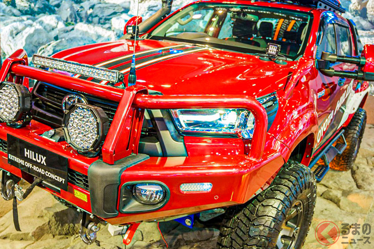 Auto Expo 2023に展示された「エクストリームオフロードコンセプトハイラックス」