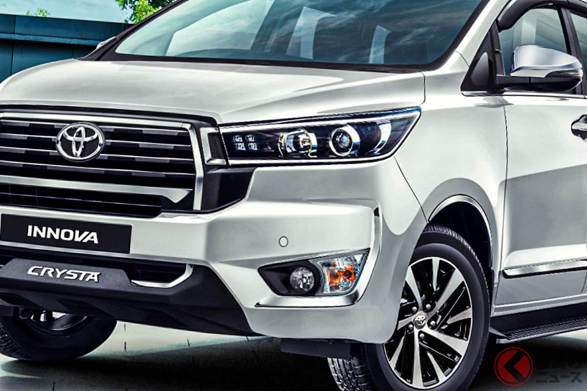 予約受付が開始されたトヨタ新型ミニバン「イノーバクリスタ」