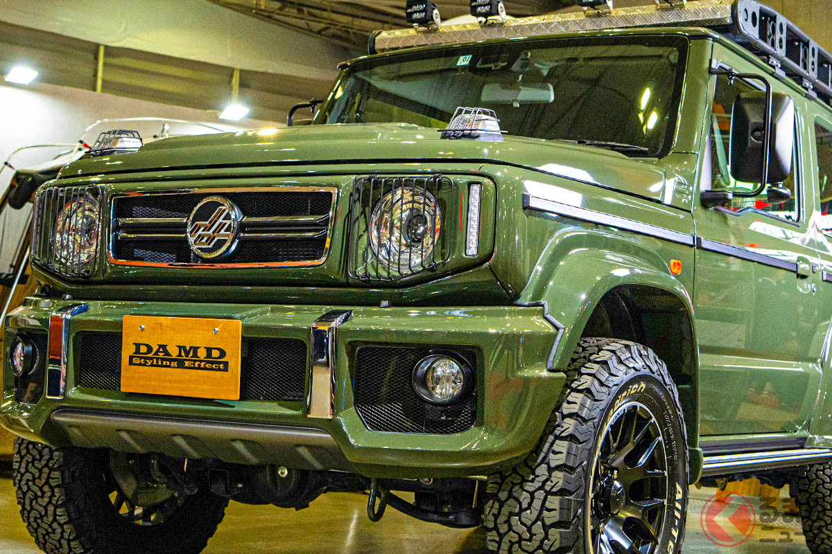 オートサロン2023で展示されたDAMDの新作ボディキット「little G. AVENTURA(リトル・ジー アベンチュラ)」