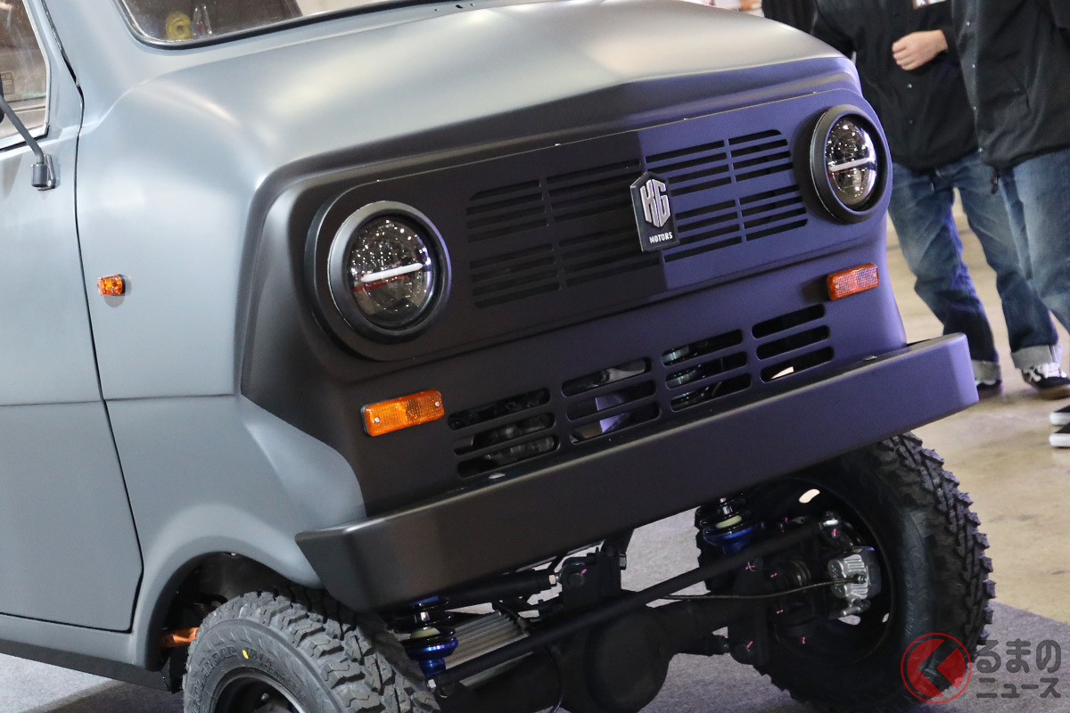 「こりゃスゴい!」ベース車両が存在しない世界で1台のオフロード仕様の軽EVがすごかった