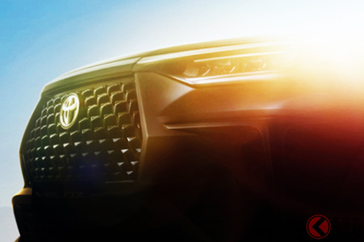 トヨタのタイ法人が公開した新型「ヴェロズ」のティザー画像