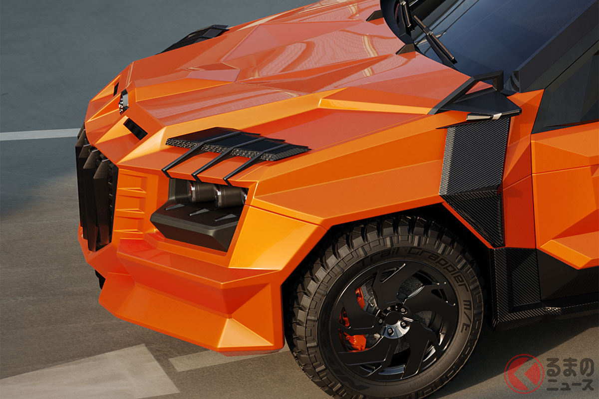 露「ダーツ・モーターズ」社の「プロムブロン ブラックアリゲーターMMXX ブラックタイガー ムーンエディション」