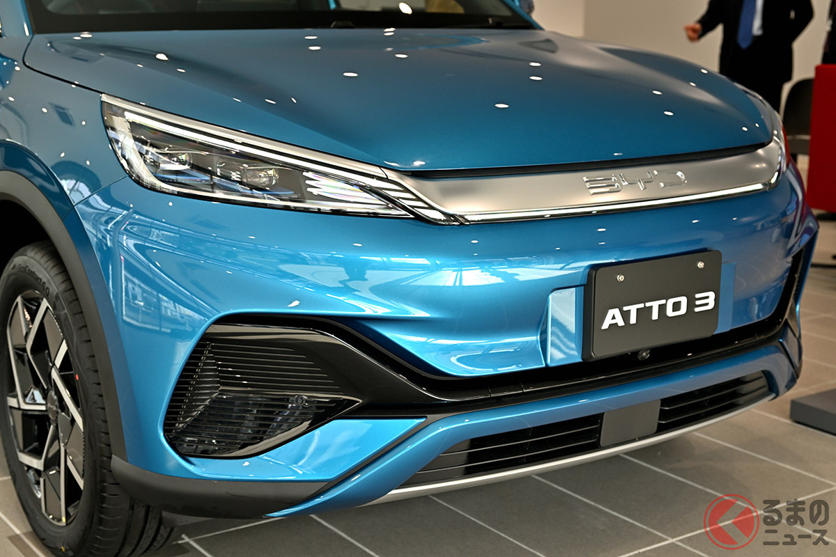 BYDの日本進出第1弾としてデビューした新型SUV「ATTO 3」