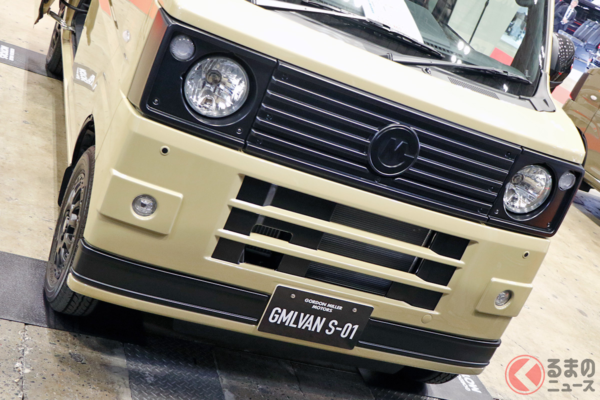 四角い顔と丸い目が「新鮮」! GORDON MILLER MOTORS(ゴードンミラーモータース)の新型軽バン「GMLVAN S-01」