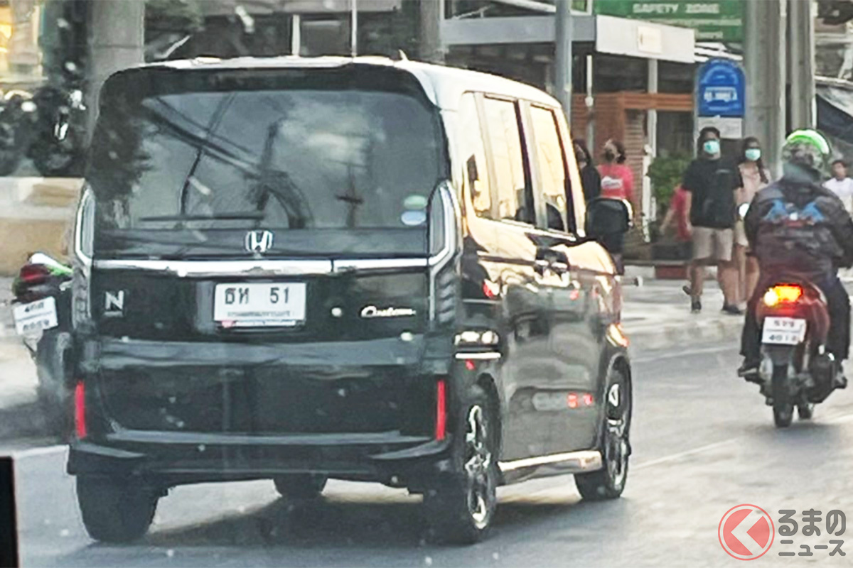 なぜタイの現地ナンバープレートを装着したホンダの現行「N-BOX」が存在するのか?(画像提供:かいっつさん)