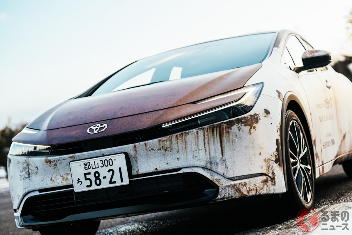 街中で遭遇したらびっくりする… なぜ新型プリウスがもうサビだらけ? 驚きのサビプリの正体とは!(画像提供:カラップ)