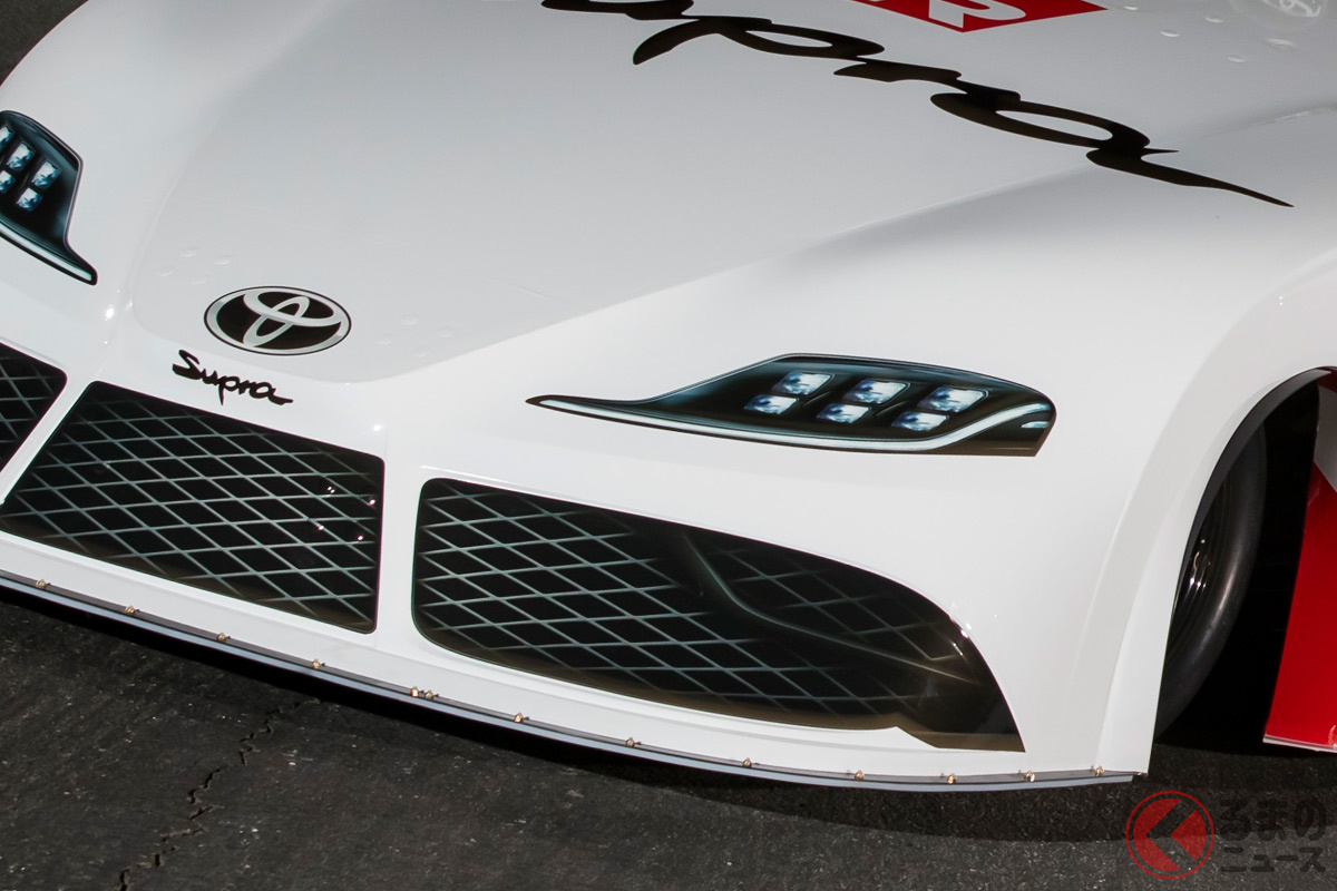 2022年2月のレースで実車がお披露目されるトヨタ「GRスープラ」の新型ファニーカー