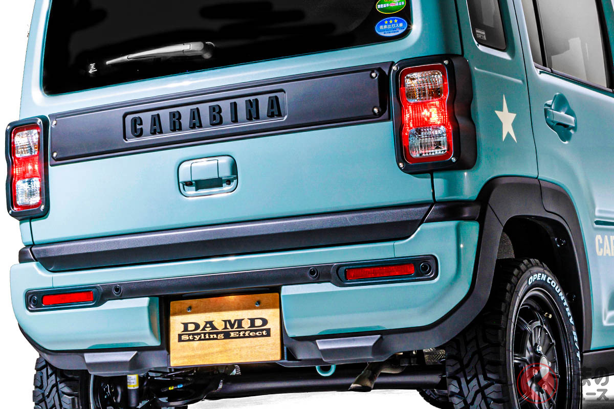 DAMDの新作パーツを取り付けたスズキ「ハスラー」