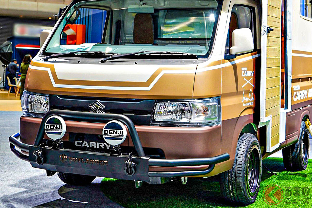 タイのスズキ「キャリイ」はあらゆる改造を施され現地で活躍している(画像はバンコクモーターショーに展示されたキャリイのキャンピングカー)