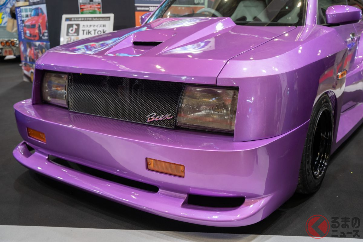 ダイハツ「オプティ」をベースに「ケーニッヒ・スペシャル」風のボディキットを架装した「軽ニッヒ」