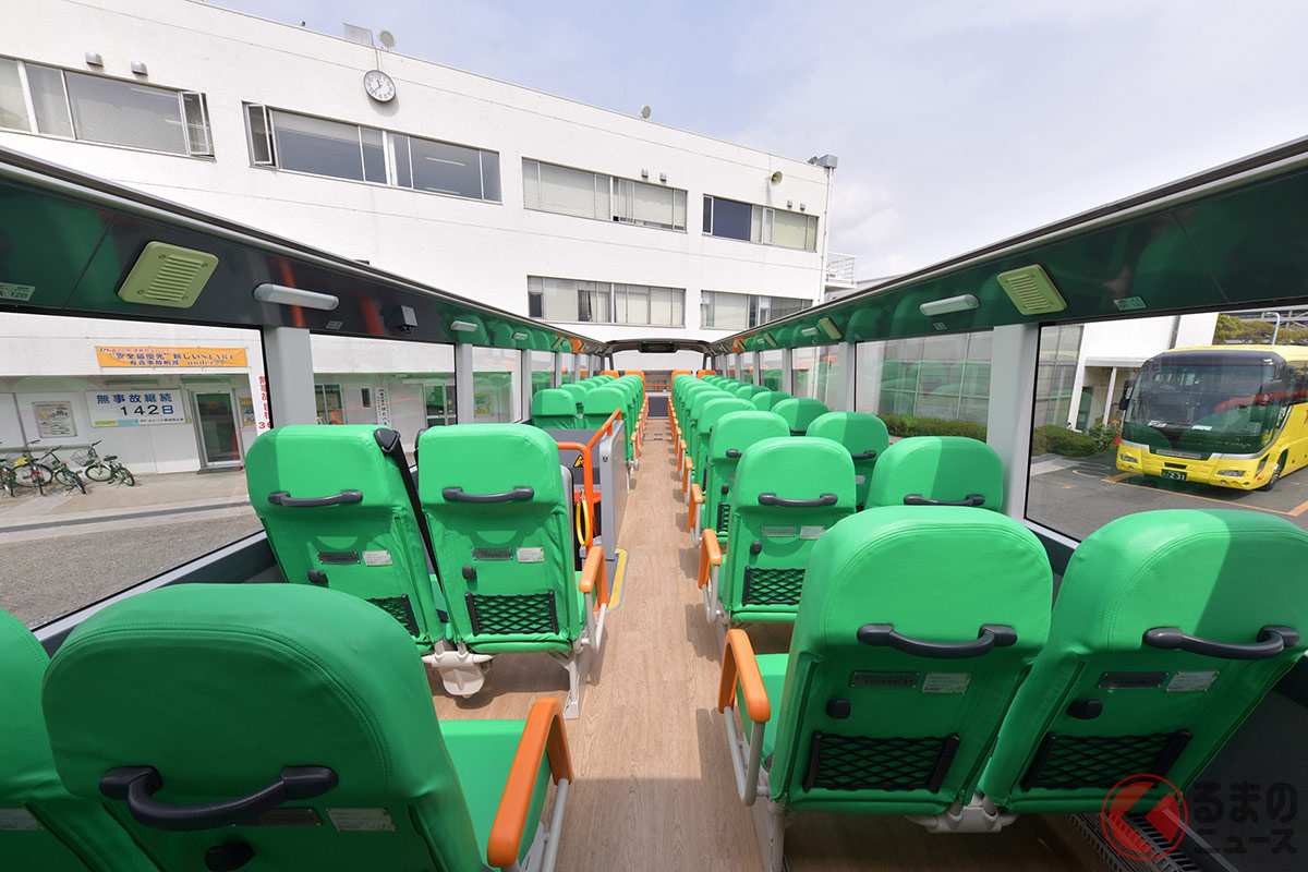 開放感ヤバい! 7000万円のオープントップバスとなる「Eclipse Gemini3(エクリプスジェミニ3)」は日本に1台しか存在しないという(画像提供:はとバス)