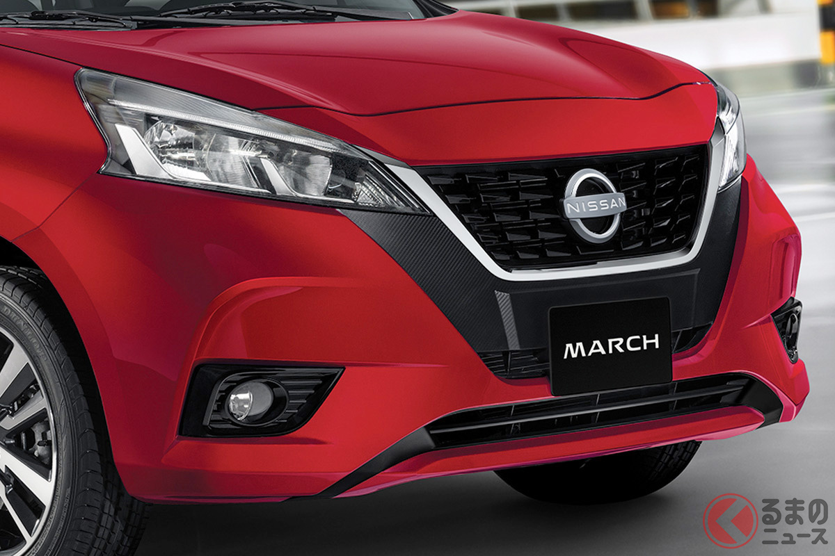 ダイナミックなデザインの日産「マーチ 2022年モデル」(メキシコ仕様)
