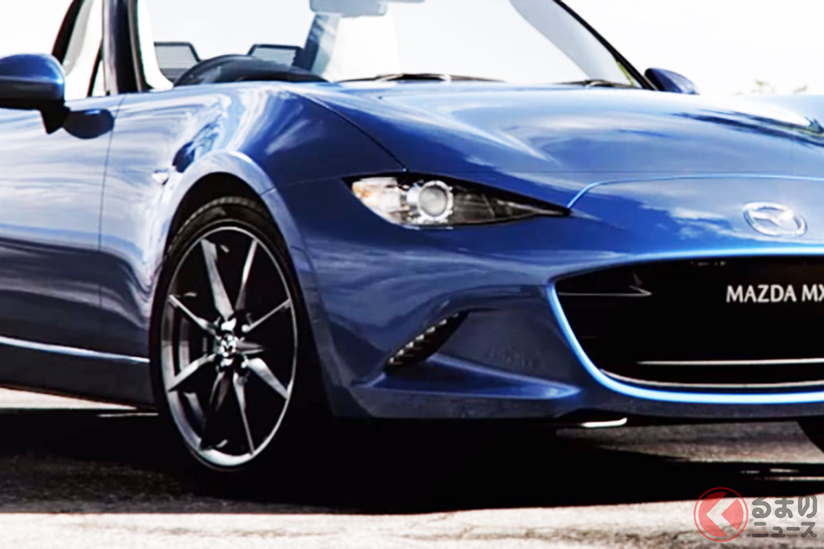 マツダUKがSNSに投稿したロードスター(現地名:MX-5)の動画より
