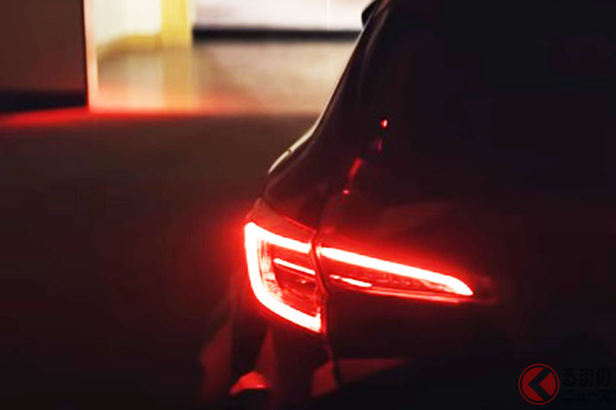 果たしてGRカローラのテールランプなのか?(米国トヨタが公開した「GR86」のドリフト動画より)