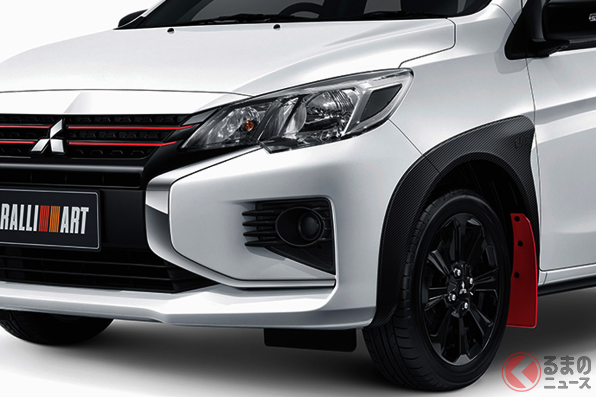 タフすぎ 黒パーツで武装 初公開の三菱 ミラージュラリーアート の迫力がスゴかった なんとオバフェン仕様だ くるまのニュース タフすぎ 黒パーツで武装 初公開の三菱 ミラージュラリーアート の迫力がスゴかった なんとオバフェン仕様だ くるまのニュース