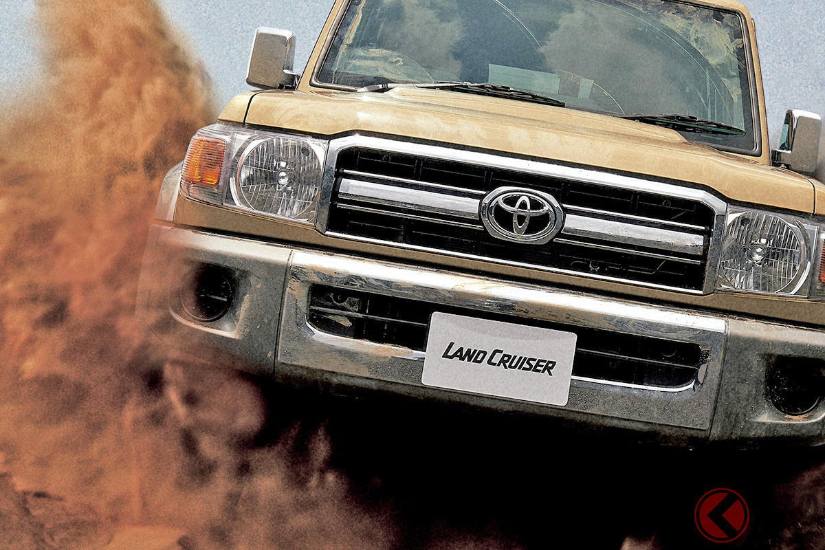 2014年に約1年限定で再販されたトヨタのヘビーデューティSUV「ランドクルーザー70(ナナマル)」