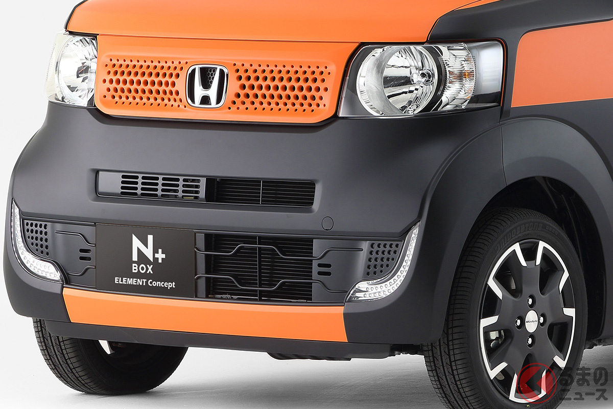 クロスオーバーSUVスタイルの軽スーパーハイトワゴン、実はホンダが先行していた!? 写真は東京オートサロン2014に参考出品したSUV仕様のN-BOX「N-BOX+ エレメントコンセプト」