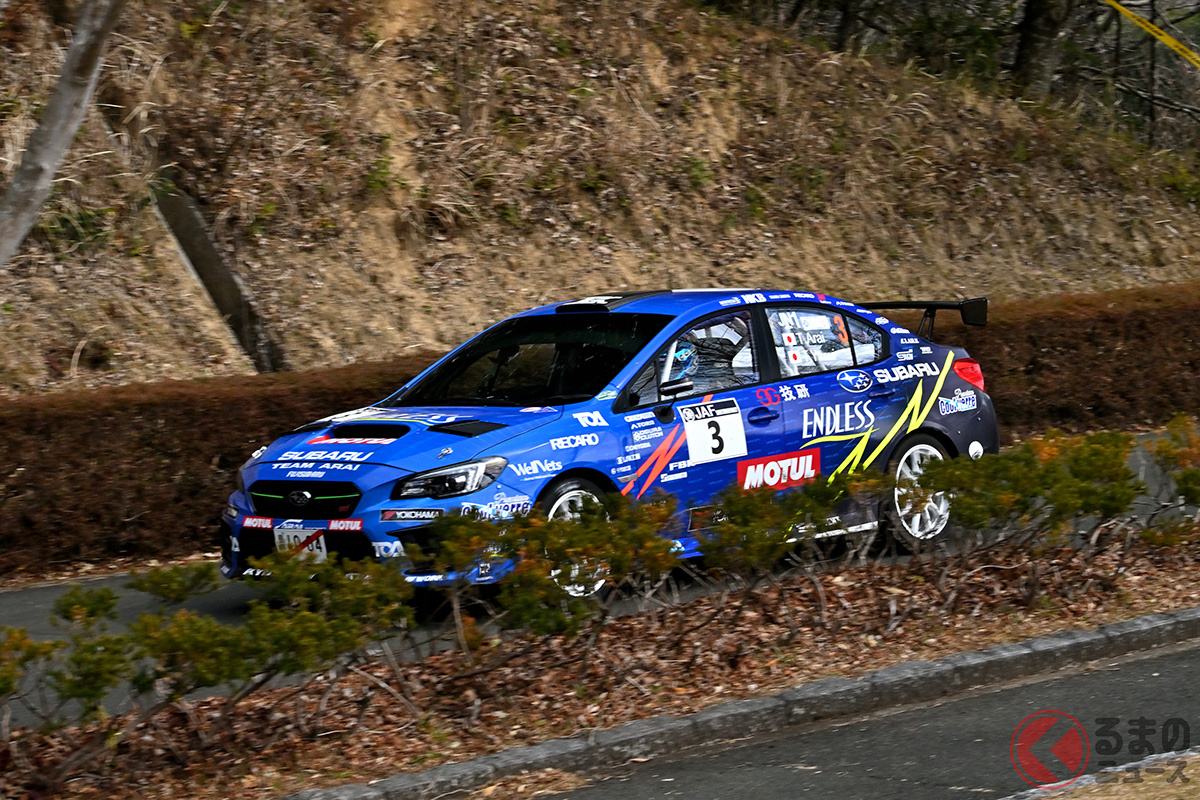 全日本ラリー第2戦「新城ラリー」に参戦する新井選手