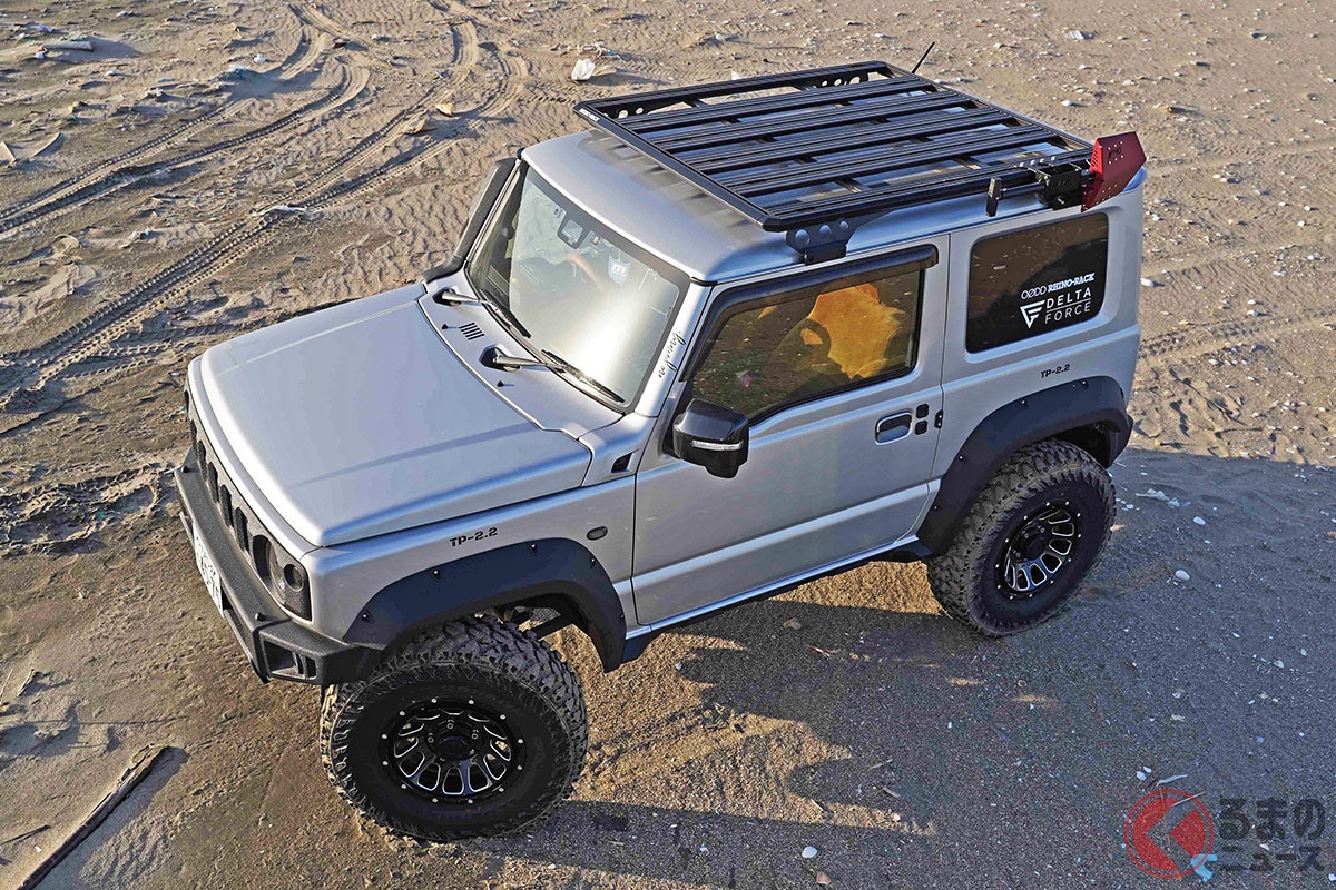 スズキ「ジムニー」シリーズに薄型ルーフラック登場!