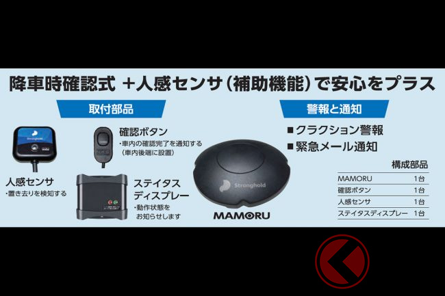 HKSが送迎バスの置き去り防止支援装置を発売 その名も「MAMORU