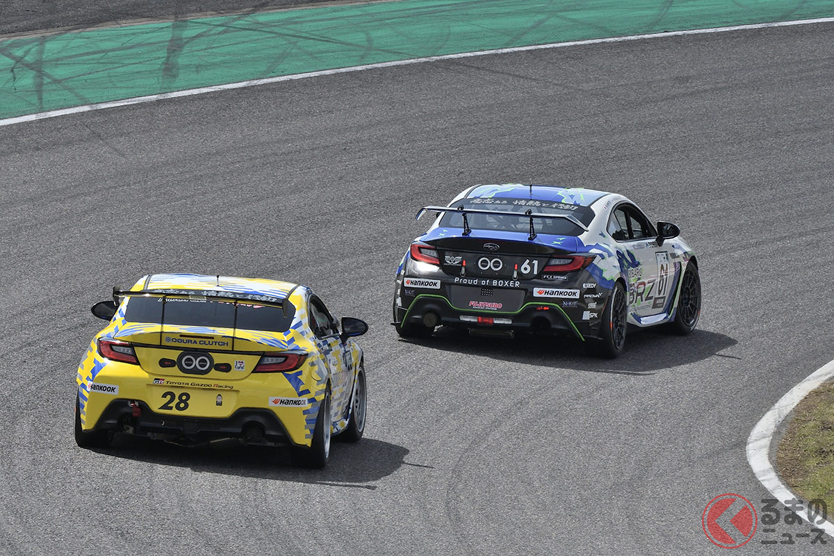 開幕戦ではGR86とSUBARU BRZが接戦する光景が度々見られ、ファンは大いに盛り上がった