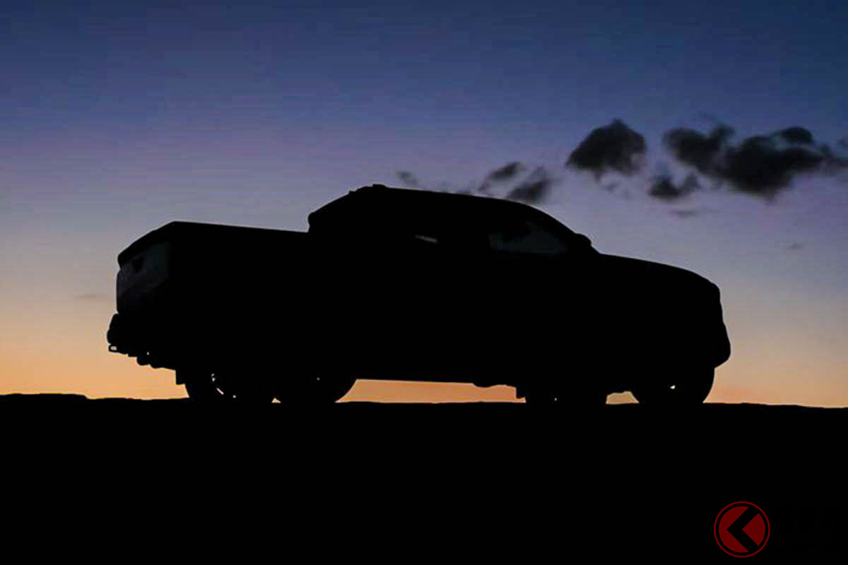 新型タコマ…なのか？ 北米トヨタが同社のSNSに投稿した謎のピックアップトラック画像