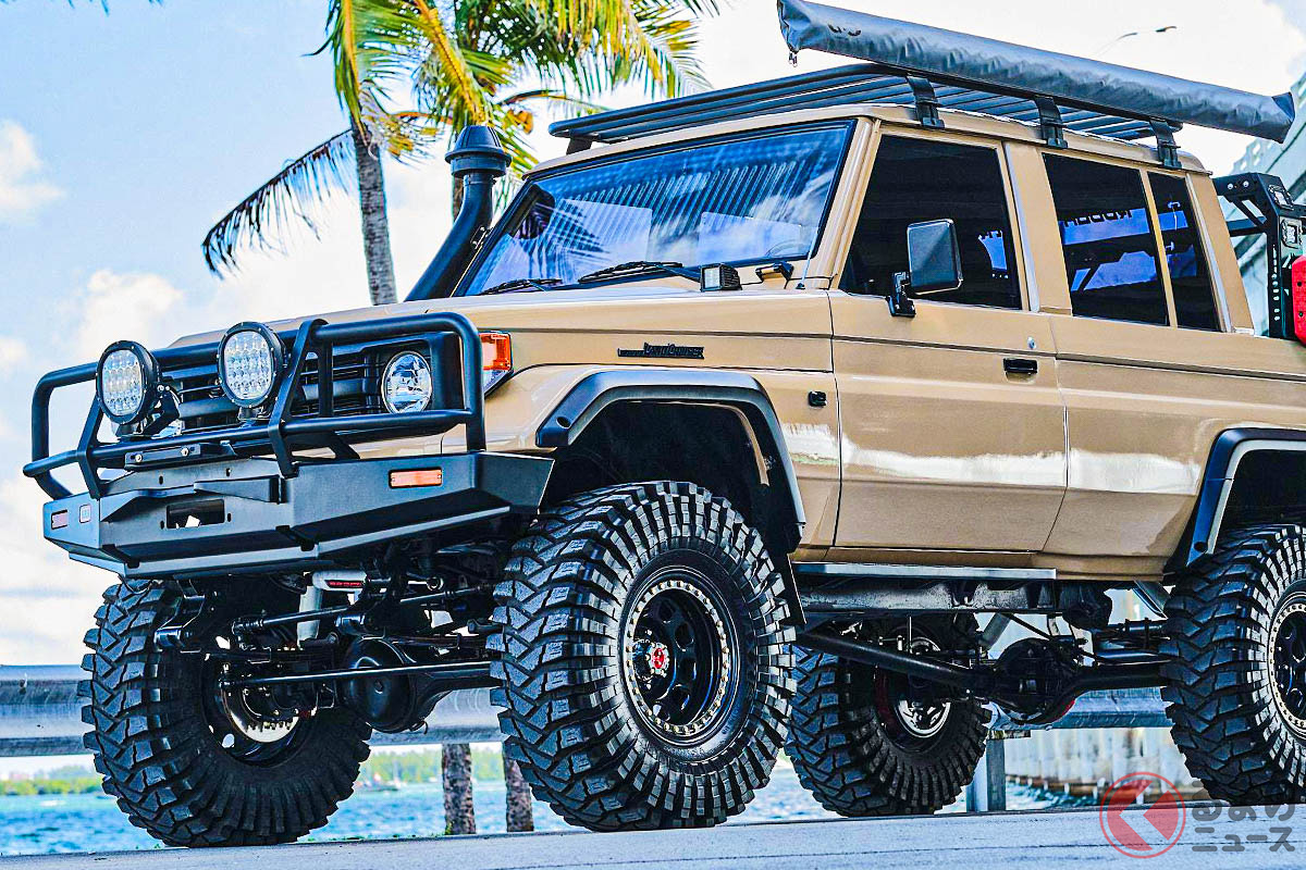 4万6750ドル(約627万円)で落札されたトヨタ「ランドクルーザー HJ75」(Photo:Cars and Bids)