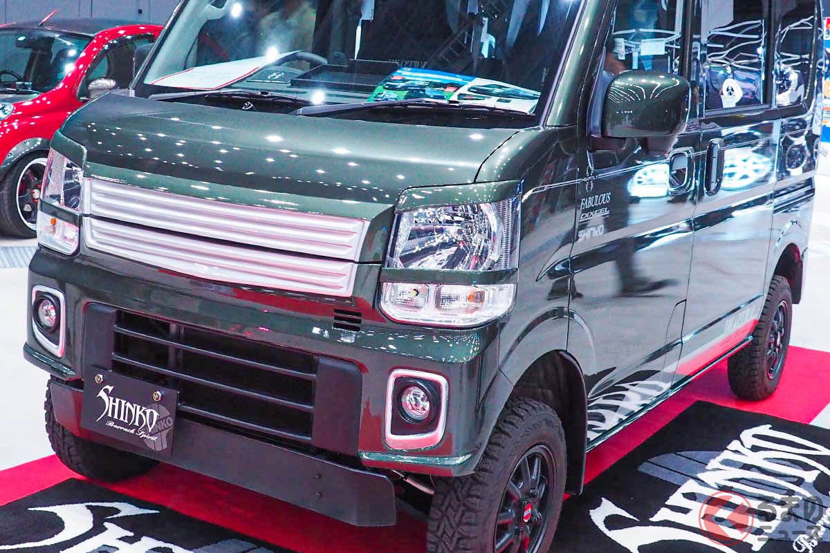 まるでスズキ「エブリィ“SUV”」? ハーテリーと進光自動車のカスタムカー