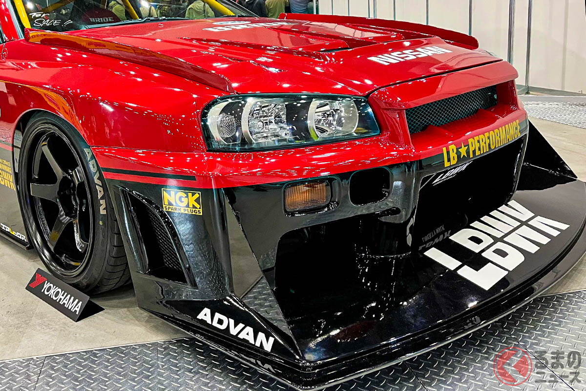名古屋オートフェスティバルに登場した「LB-ER34 Super Silhouette SKYLINE Full Complete」