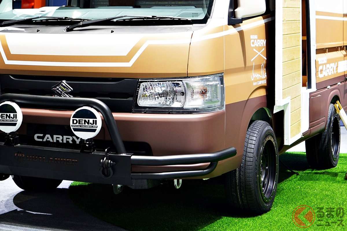 スズキ「キャリイ」(海外仕様)ベースのキャンピングカー