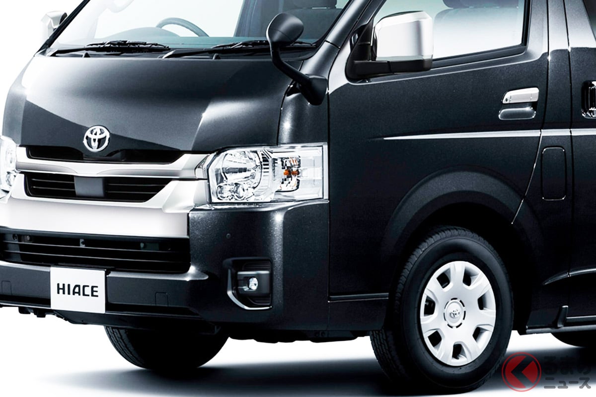 一部改良を受けたトヨタ「ハイエース」