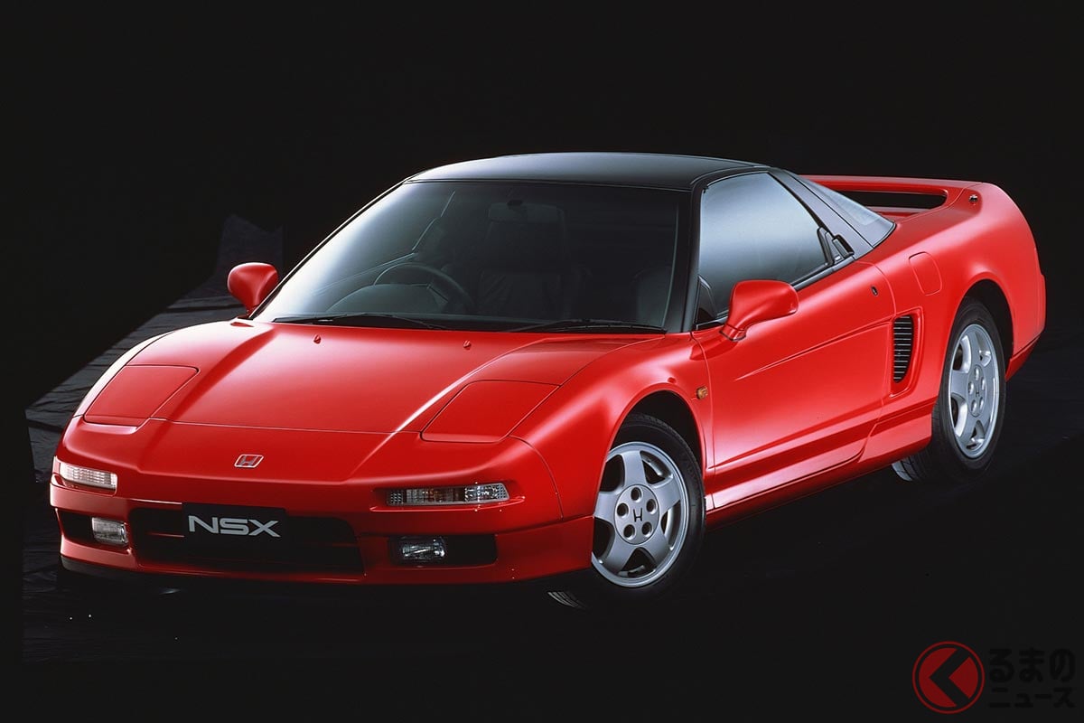 リトラクタブルヘッドライトを採用したホンダ初代「NSX」