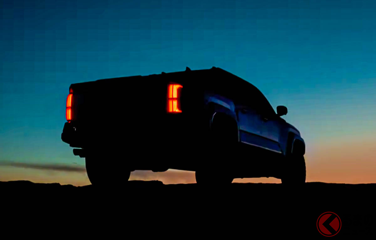 トヨタ新型「タコマ」ティザー画像