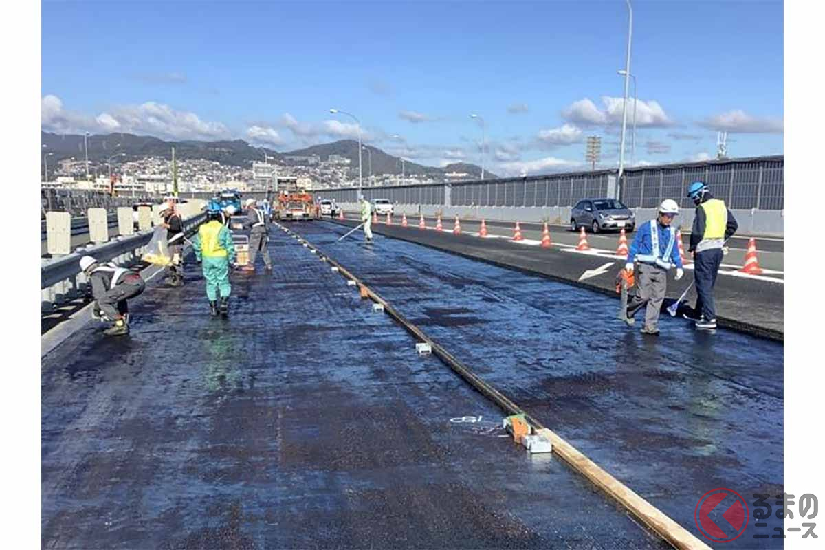 大規模修繕状況(神田高架橋)(画像:NEXCO西日本)