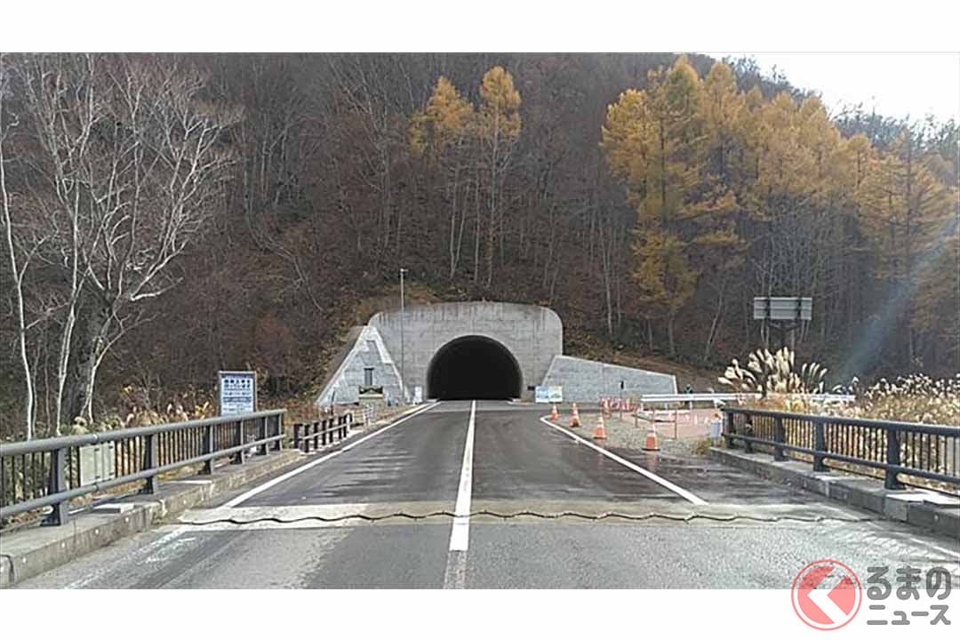 2023年4月29日に開通する国道342号の狐狼化山トンネル（画像：国土交通省東北地方整備局成瀬ダム工事事務所）