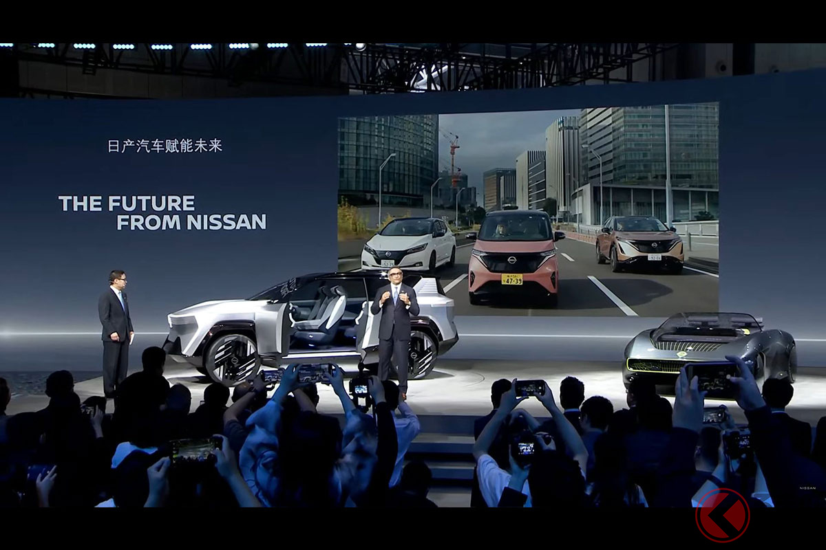 上海モーターショー2023の日産プレスカンファレンスの様子