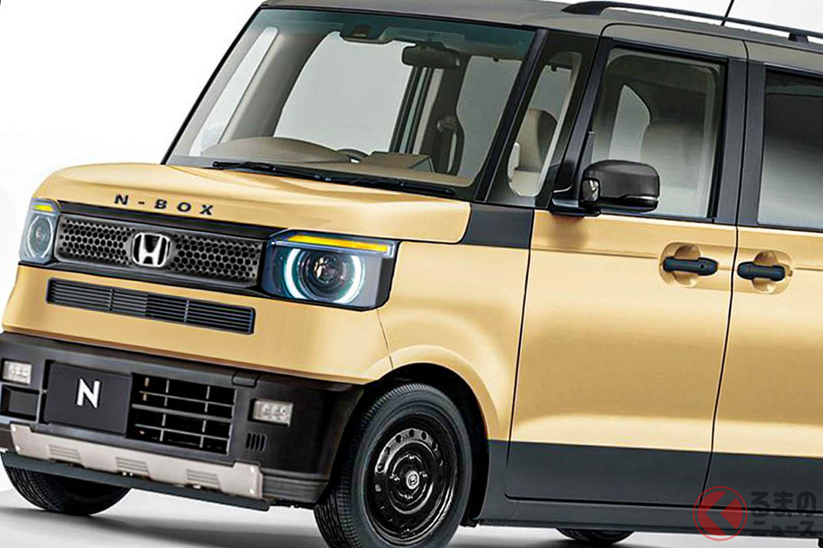 新型「N-BOX」SUV仕様の予想CG(Photo:ジムニーとコザクラインコとポルシェ)