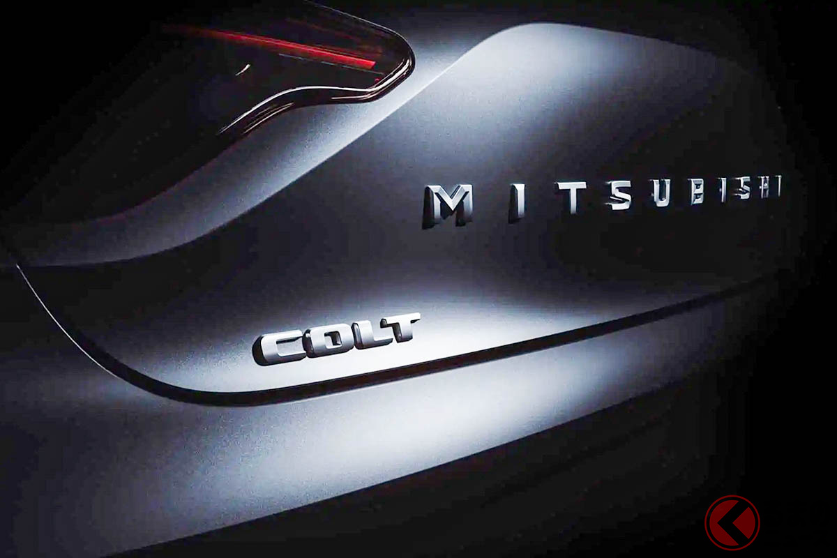 三菱の欧州法人が公開した新型「コルト」のティザー画像
