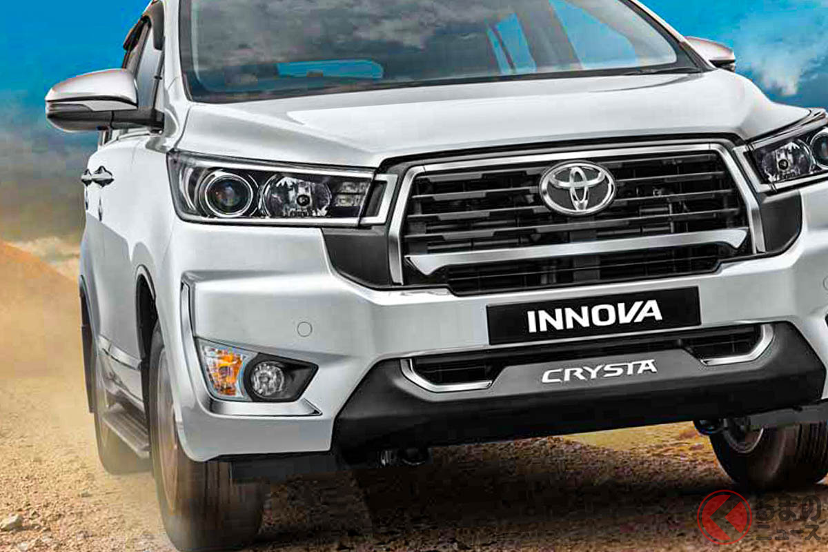 販売が開始されたトヨタ新型ミニバン「イノーバクリスタ」