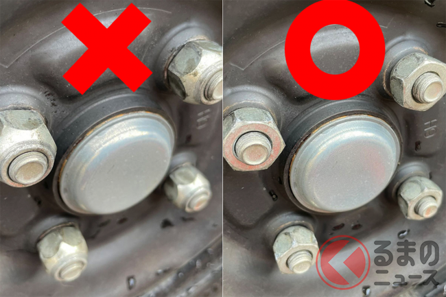 nut 要確認! タイヤ交換時の「ナットの付け方」注意喚起の投稿が話題に! 「知らなかった」の声多数 | くるまのニュース