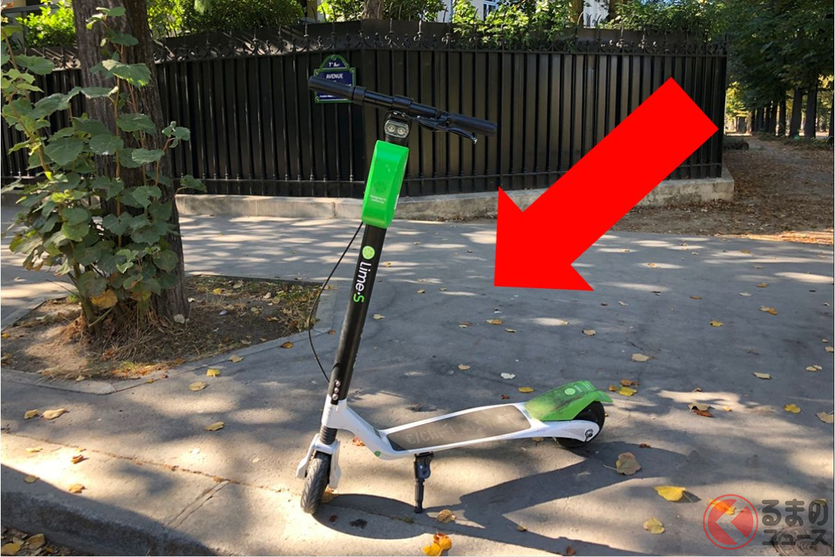 パリで実際に運用されている電動キックボード